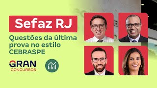 Concurso SEFAZ RJ  Questões da última prova no estilo CEBRASPE [upl. by Ogait]