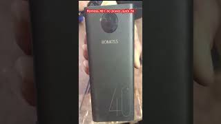 ROMOSS 40 POWER BANK NO POWER QUICK FIX SHORT [upl. by Ennalorac]