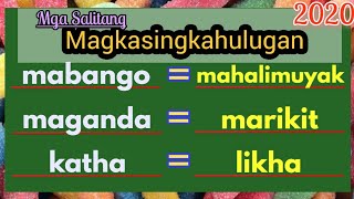 Ano ang Kasingkahulugan  Mga Halimbawa ng Salitang Magkasingkahulugan [upl. by Aiehtela]