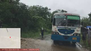 Kalesar National park Flood on road2 [upl. by Suckram997]