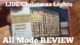 LIDL Christmas Lights Review  all modes show [upl. by Suoinuj331]