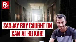 Kolkata Doctor Death CCTV Shows Accused Sanjay Roy In RG Kar Hospital After Incident [upl. by Enelyahs]