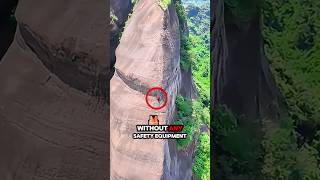 ⚡ The MOST Dangerous amp Beautiful Mountains in China 🌄 shorts mountain china dangerous hiking [upl. by Llednohs]