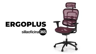 Silla de oficina Ergoplus  funcionamiento  Sillaoficina365 [upl. by Onitnerolf]