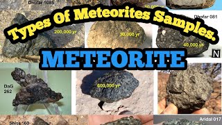 Types of meteorites Sample  Meteorites landed on earth surface [upl. by Janey553]