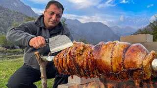 Divine Taste of Lamb Meat in Tandoor Traditional Dish Of Azerbaijan [upl. by Aveneg]