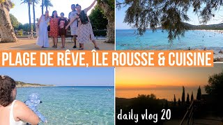 Plage de rêve visite de l’Ile Rousse amp cuisine  DAILY VLOG 20 [upl. by Klute316]