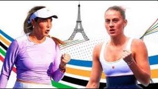 Donna Vekic vs Marta Kostyuk  Olympics 2024 [upl. by Sherborne]