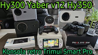 Konsola retro Trimui Smart Pro Tsingo C4 max i projektor hy300 Yaber v12 HY 350 [upl. by Maryann]