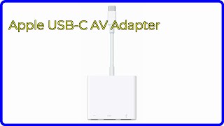 REVIEW 2024 Apple USBC AV Adapter ESSENTIAL details [upl. by Alfeus613]