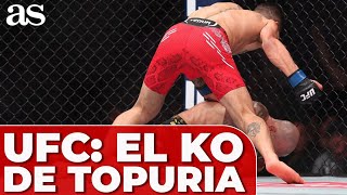 El KO de TOPURIA a VOLKANOVSKI que le dejó SIN DIENTE Historia de la UFC mundial [upl. by Eocsor536]