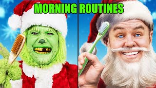 Santa and The Grinch Swap Morning Routines [upl. by Droffats85]