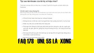 TUT FACEBOOK  Tut Unlock FAQ 178 Cân Spam  FAQ IS   Hoàng MKT [upl. by Yearwood]