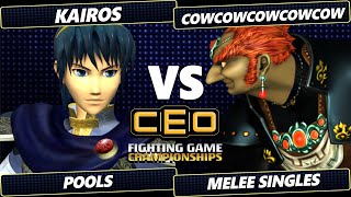 CEO 2024  Kairos Marth Vs CowCowCowCowCow Ganondorf Smash Melee  SSBM [upl. by Alpers]