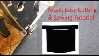 Niqab Easy Cutting amp Sewing Tutorial  How To Make Niqab Hijab Stitching [upl. by Lleraj550]