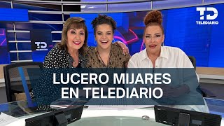 Lucero Mijares visita a la Licenciada María Julia en Telediario Mediodía [upl. by Alet]