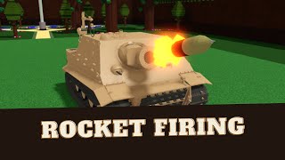 Sturmtiger Rocket Firing  Build A Boat For Treasure  Roblox [upl. by Duke]