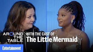 The Little Mermaid Cast On The Making Of Their New Film  Around the Table  Entertainment Weekly [upl. by Enelime]