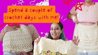 Chatty crochet vlog ✨ Spend a couple of crochet days with me This piece is not going well [upl. by Aikim]