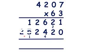 Old fashioned column method for long multiplication [upl. by Monahan]