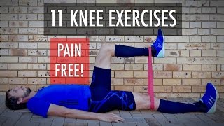 11 Knee rehab exercises for fix knee pain strengthening after knee injury Knee workout  Part 1 [upl. by Penelopa]