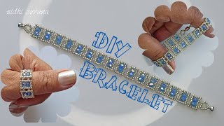 Cuboid Twinkle BraceletEasy to make beaded jewelry Tutorial Diy [upl. by Assiroc42]