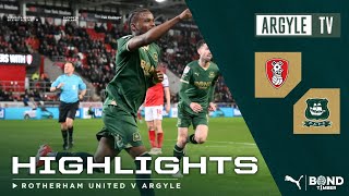 Rotherham United v Plymouth Argyle highlights [upl. by Tterab849]