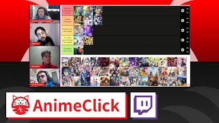 TIER LIST BEST ANIME 2022  AnimeClick Live [upl. by Mchenry]