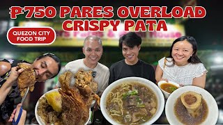 ₱750 PARES OVERLOAD WITH 1 WHOLE CRISPY PATA  Quezon City Food Trip  Chef RV [upl. by Jammin29]