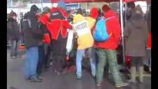 Dirk Röhm in the pits Le Touquet 2006 beach race [upl. by Harehs259]