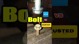 Friction welding bolt 🔩 Rusted vs New asmr satisfyingvideo shorts tricks bolt [upl. by Artenra]