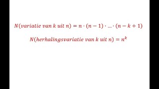 VWO wiskunde D Theorie variaties en herhalingsvariaties [upl. by Sanburn475]