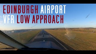 Early Morning Low Approach  Edinburgh Airport  Cockpit View [upl. by Yenial]