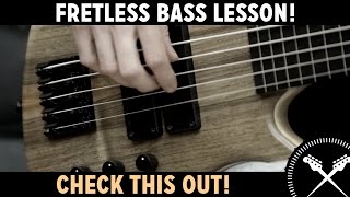 Fretless Bass Lesson with ScottsBassLessons [upl. by Sirrot304]