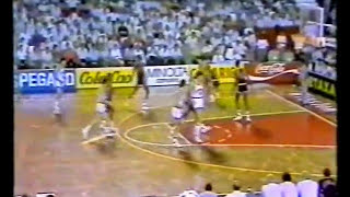 1986 World Championship Spain  Drazen Petrovic vs Muggsy Bogues [upl. by Laehpar]