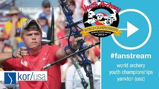 FanStream Korea v USA – Recurve Cadet Men’s Team Gold Final  Yankton 2015 [upl. by Oivlis167]