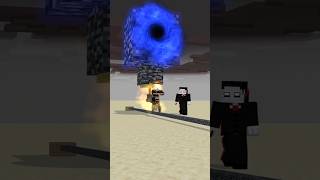 Herobrine  Ghost Rider Balancing Bigger and Bigger Bedrock on a Bike Challenge minecraft shorts [upl. by Enialahs]