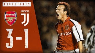 That assist from Bergkamp 🤩  Arsenal 31 Juventus  Arsenal Classics  Dec 4 2001 [upl. by Aihtenak]