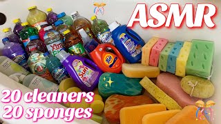 ✨🎊 ASMR Happy 2020 20 Different Cleaners  20 Different Sponges 🎊✨ [upl. by Sila]