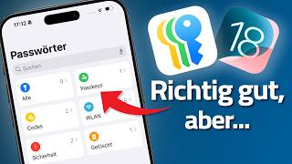 Darum nutze ich Apples neue Passwörter App NICHT iOS 18 [upl. by Ecille876]