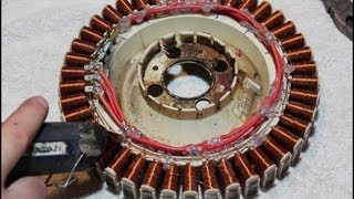 How to rewire an old washing machine motor to generate free power [upl. by Akcemat]