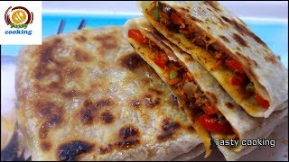 Mughlai paratha recipeveg stuffed paratha recipe [upl. by Nawj]