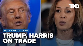 Trump and Harris stances on trade from NAFTA to USMCA [upl. by Yves109]