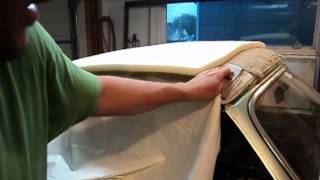 Karmann Ghia  Convertible Top Installation  Part 3  Padding Kit [upl. by Sabsay]