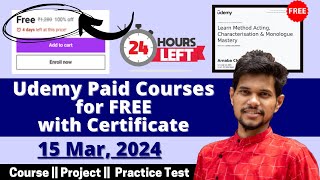 How to get Udemy Courses for FREE in 2024  Udemy Coupon Code 2024  Latest Udemy Coupons [upl. by Dleifniw889]