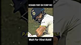 Rishabh Pant On Stump Mic  Funny Commentry shorts cricket shortsfeed [upl. by Poock547]