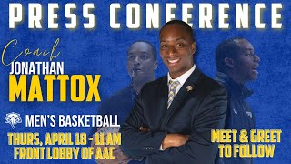 Mens Basketball Coach Jonathan Mattox Introductory Press Conference [upl. by Lesig]