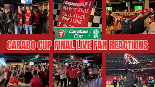 Carabao Cup Final LIVE Fan Reactions Liverpool 10 Chelsea [upl. by Lenard]