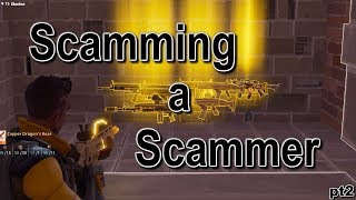 Fortnite Save the world Scamming A Scammer MUST WATCH part 2 Save the world PVE [upl. by Annaet768]