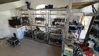 RIESEN Mining Farm Sie wird verkauft 100000€ Neupreis [upl. by Vogel96]